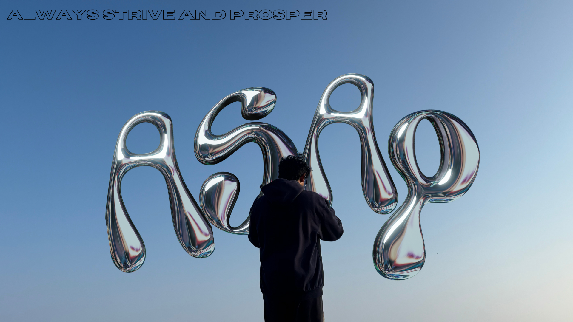 3D Chrome ASAP Typography